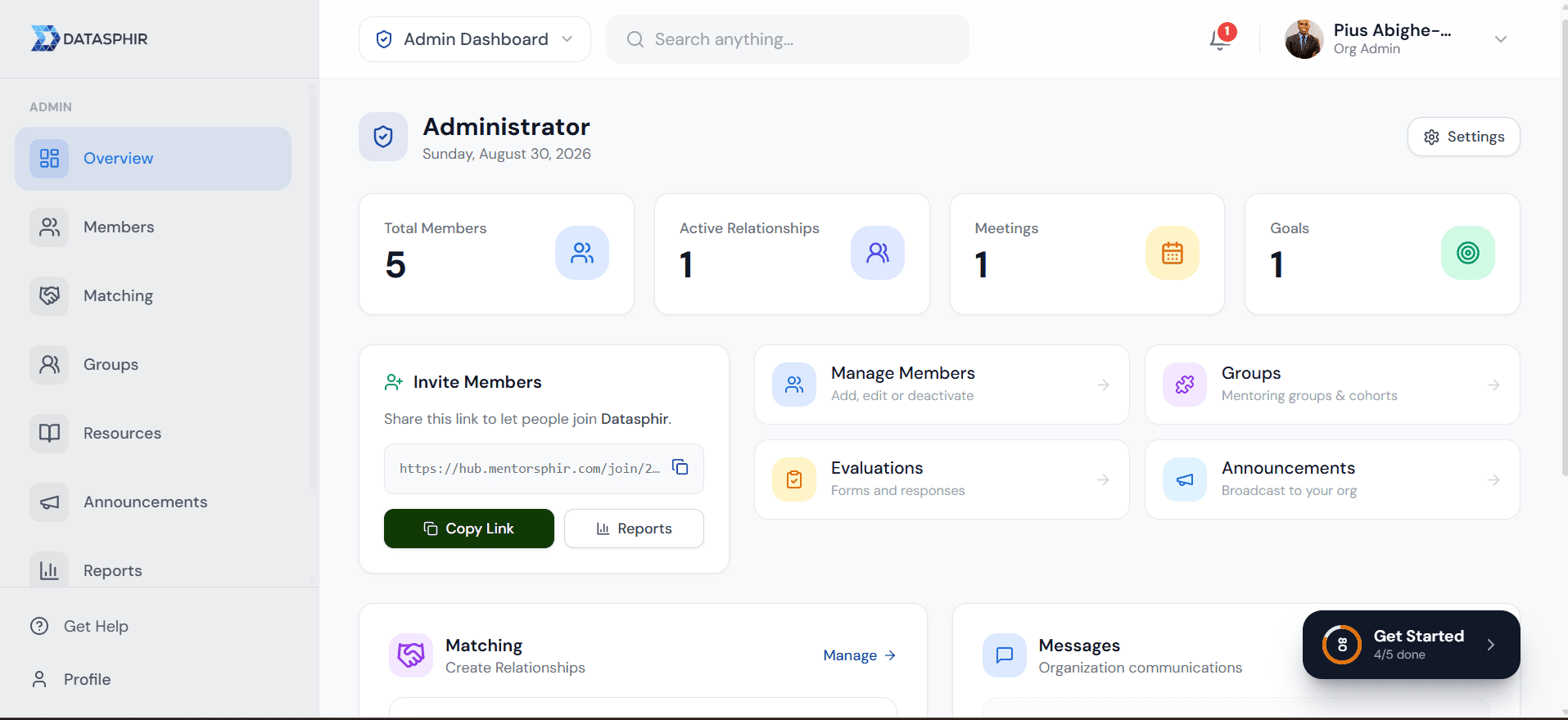 Admin Dashboard